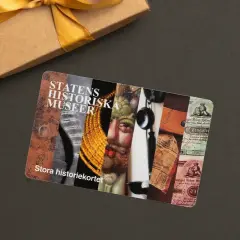 Ett presentkort till Statens historiska museer i Stockholm, perfekt för gratis inträde till museet.