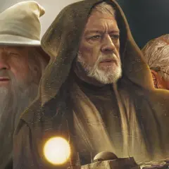 Gandalf, Obi-Wan Kenobi i Dumbledore. Ilustracja pokazuje, jakie są najczęstsze archetypy par w literaturze fantasy i ich dynamika.
