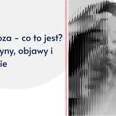 Psychoza - co to jest? Przyczyny, objawy i leczenie. Zniekształcony obraz twarzy symbolizuje zaburzenia postrzegania.