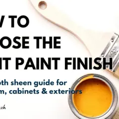 Learn about different types of paint finishes with this guide on choosing the right sheen for walls, trim, cabinets, and exteriors.