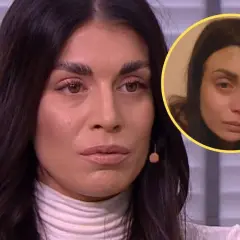 Magdalena Stępień w zbliżeniu, z mniejszym zdjęciem w kółku, gdzie widać jej smutną twarz.