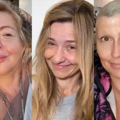 Trzy kobiety w uśmiechu, każda w swoim stylu. Jedna z nich, po chemioterapii, pokazuje siłę. To piękno bez makijażu.