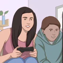 Ragazza e ragazzo giocano ai videogiochi, un'ottima idea per le cose da fare quando ti annoi per ragazze.