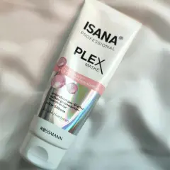 Maska do włosów Isana Plex z kompleksem Kerarice i fitoproteinowym. Wzmacnia osłabione włosy, bez silikonów.