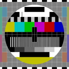 Testowy obraz telewizyjny, który może wyjaśnić, dlaczego nie ma sygnału w telewizji naziemnej.
