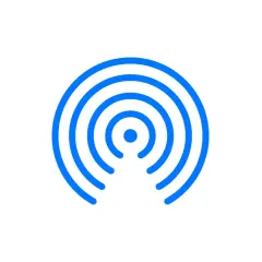 Ikona AirDrop. Symbolizuje bezprzewodowe udostępnianie plików. Airdrop co to? To funkcja Apple.