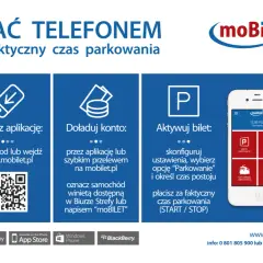 Najlepsza aplikacja do parkowania moBILET: pobierz, doładuj konto i aktywuj bilet. Płać za faktyczny czas postoju.