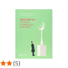 Buchcover: Mann blickt auf Gabel, die "macht fett fett". Titel: "Ernährung / Worauf es wirklich ankommt".