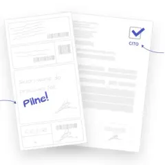 Dwa dokumenty: skierowanie z adnotacją "Pilne!" i dokument z adnotacją "CITO" z zaznaczonym ptaszkiem.