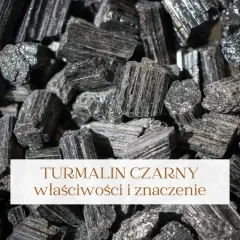 Grupka surowych, czarnych turmalinów. Poznaj czarny turmalin właściwości i jego ochronne działanie.