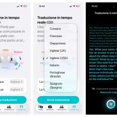 App per la traduzione in tempo reale con AirPods. Seleziona la lingua per una conversazione fluida, una vera traduzione.