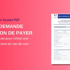 Modèle de demande en injonction de payer pour une procédure judiciaire en cas de non-paiement. Ce formulaire officiel permet d'initier une action en justice.
