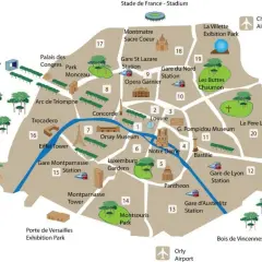 Mapa atrakcji Paryża - łatwe planowanie zwiedzania bez stresu