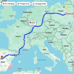 Ile km jest z Polski do Hiszpanii? Sprawdź najkrótsze trasy i czas podróży