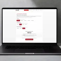 Kalkulator leasingu konsumenckiego pokazuje oszczędność 923 zł dzięki ofercie GAP.
