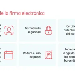 Ventajas de la firma electrónica: atribuye documentos, garantiza seguridad, certifica autenticidad, incluye fecha/hora, reduce papel y agiliza procesos.