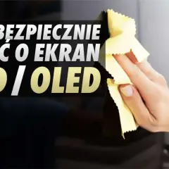 Delikatna ściereczka czyści ekran telewizora LCD/OLED. Dowiedz się, czym umyć ekran telewizora, by był jak nowy.