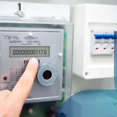Dito che il contatore segna 717.0, pronto per la tua pdr bolletta gas.