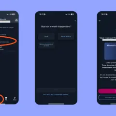 Demande de restitution carte bancaire : l'application mobile permet de faire opposition en cas de perte ou de vol.