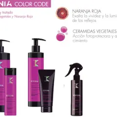 Productos Somnia Color Code para pelo teñido, con naranja roja y ceramidas vegetales. ¡Mechas sin amoniaco radiantes!