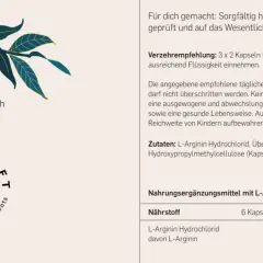 L-Arginin Kapseln: 3x2 täglich für optimale Ergebnisse. Die empfohlene L-Arginin Dosierung sorgt für eine ausgewogene Ernährung.