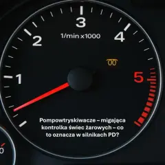 Migająca kontrolka spirala na desce rozdzielczej informuje o problemach z pompowtryskiwaczami w silnikach PD.
