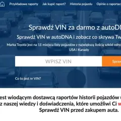 Sprawdź historię pojazdu z autoDNA. Wpisz numer VIN, by uzyskać wiarygodne autodna opinie i weryfikację auta przed zakupem.