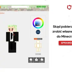 Edytor skinów do Minecraft. Stwórz własne skiny do Minecraft, pobieraj i wgrywaj.