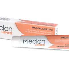 Meclon Lenex Emulgel Lenitivo, ideale per prurito intimo senza perdite, con calendula e acido ialuronico.