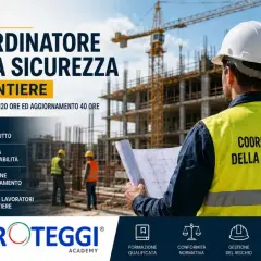 Corso Coordinatore della Sicurezza in cantiere: 120 ore + 40 ore di aggiornamento. Evita l'aggiornamento coordinatore sicurezza scaduto con formazione qualificata.