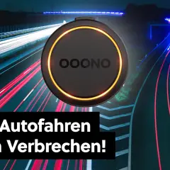Ooono Blitzer warnt vor Gefahren auf der Autobahn. Sicher Autofahren ist kein Verbrechen!