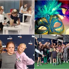 Zimowe atrakcje dla dzieci w Trójmieście: warsztaty, karnawałowa maska i radosne grupy.