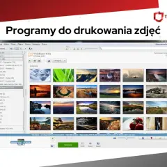 Programy do drukowania zdjęć: Picasa wyświetla galerię zdjęć z widokiem folderów i miniaturami, gotowymi do druku.