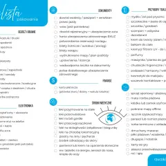 Checklista pakowania: odzież, dokumenty, leki, kosmetyki i inne rzeczy, które warto spakować na wyjazd.