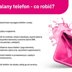 Co zrobić, gdy telefon wpadnie do wody? Wyciągnij, wyłącz, osusz i oddaj do serwisu, jeśli nie działa.
