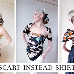 Bluzka z chusty: DIY, wiązanie, szycie modny top w 5 min!