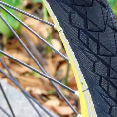Szukasz odpowiedzi na pytanie: jakie opony do roweru? Zobacz ten bieżnik, idealny na jesienne ścieżki.