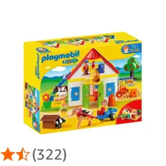 Zestaw Playmobil 123 z domkiem, zwierzątkami i ludzikami. Farma pełna zabawy dla najmłodszych.
