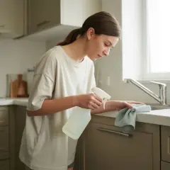 Czym myć szafki kuchenne z połyskiem, aby nie zniszczyć ich blasku?