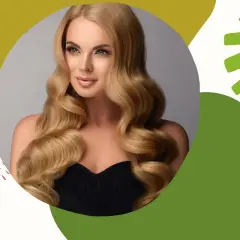 Piękna kobieta z falowanymi blond włosami. Poznaj sekrety, jak dbać o blond włosy, by były lśniące i zdrowe.