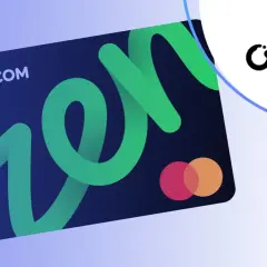 Karta ZEN.COM PRO z zielonym logo ZEN. Idealna do płatności, jak zen wpłatomat.