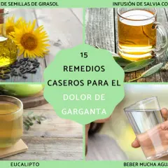 Aceite de girasol, infusión de salvia, eucalipto y agua son algunos remedios caseros para el dolor de garganta.