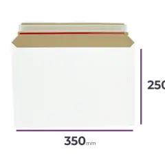 Koperta DL 350x250mm z mocnym klejem. Idealna do wysyłki dokumentów.