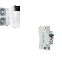 Pompe à chaleur Daikin et disjoncteur différentiel type A ou AC Legrand, essentiels pour la sécurité de votre installation.