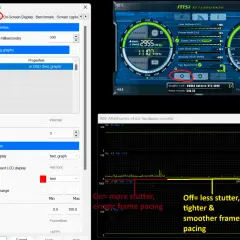 MSI Afterburner Overlay: GPU1 power percent ist aktiviert. Links die Einstellungen, rechts die Hardware-Infos und Graphen.