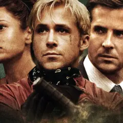 Bradley Cooper i Ryan Gosling i Eva Mendes i filmen The Place Beyond the Pines.