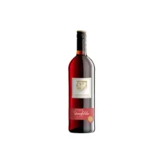 Flasche Dornfelder, Pfalz. Ein bester deutscher Rotwein, der mit seinem tiefen Rubinrot und fruchtigen Aromen begeistert.