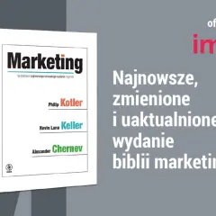 Najnowsze wydanie "Marketingu" autorstwa Philipa Kotlera i Kevina Lane'a Kellera, zaktualizowane przez Alexandra Cherneva.