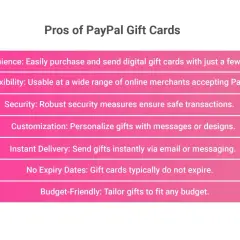 Zalety karty podarunkowej PayPal: wygoda, elastyczność, bezpieczeństwo, personalizacja, natychmiastowa dostawa, brak dat ważności i przyjazność dla budżetu.