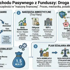 Jak zarobić dużo pieniędzy? Schemat budowy dochodu pasywnego z funduszy: od mechaniki ACC/DIST, przez narzędzia, strategię podatkową, aż po plan działania krok po kroku.